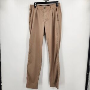 Under Armour Mens The Showdown Pant Size 32 Khaki Stretch Pockets Golf Casual